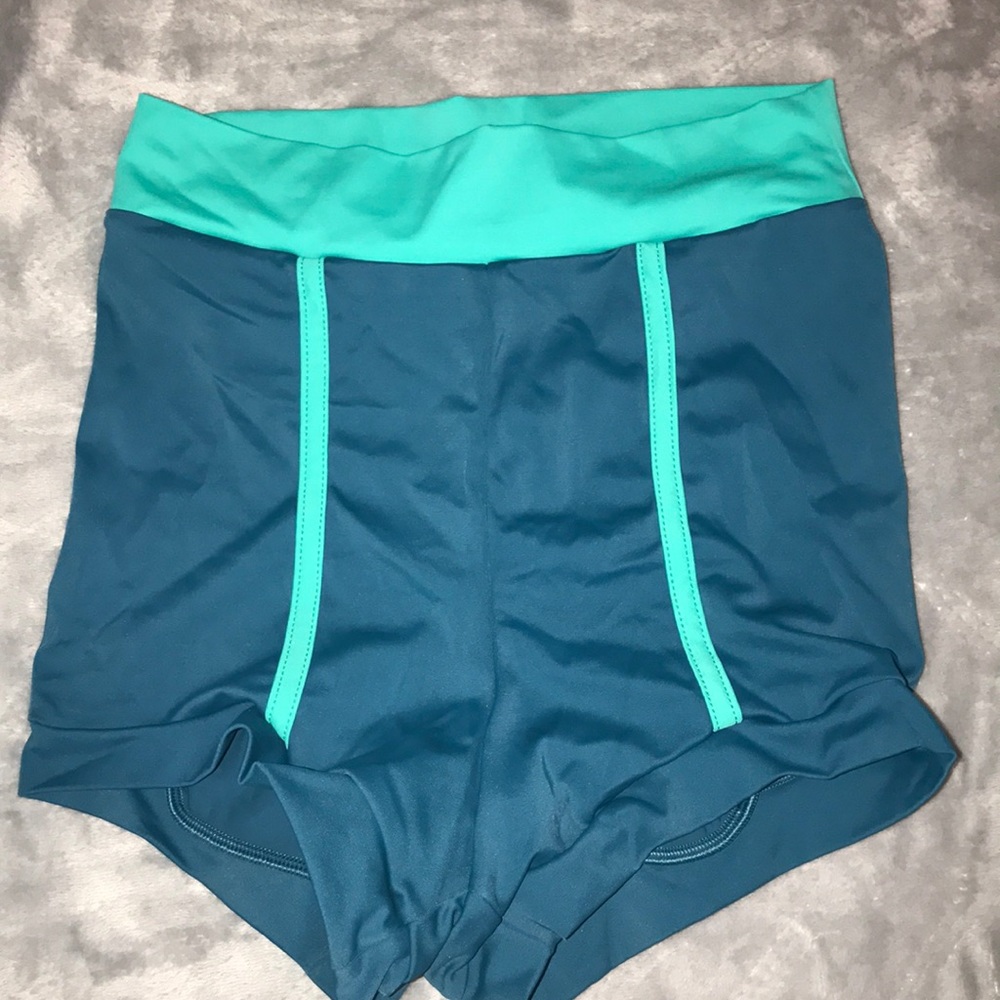 High waisted dance shorts